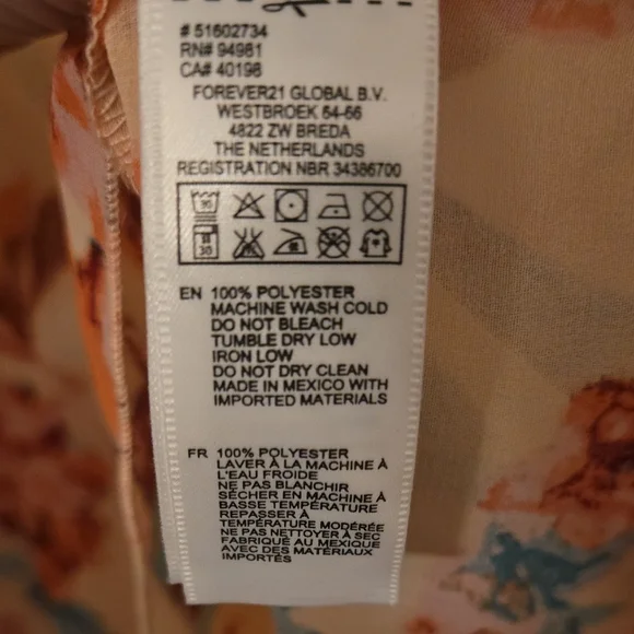 Forever 21 Peach Floral Top - Picture 6 of 15